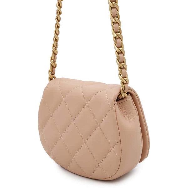 CHANEL Sac d'Épaule Mini Chaîne Matelassé