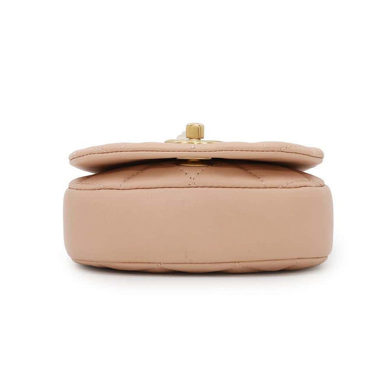 CHANEL Sac d'Épaule Mini Chaîne Matelassé