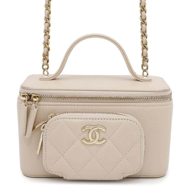 CHANEL Matelassé Vanity 2-en-1 à Chaîne