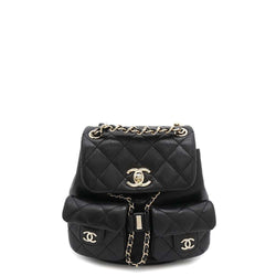 CHANEL Sac à Dos Matelassé CC Logo