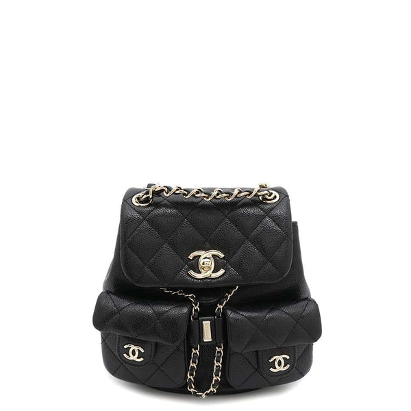 CHANEL Sac à Dos Matelassé CC Logo
