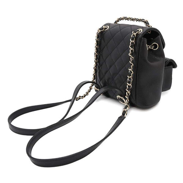 CHANEL Sac à Dos Matelassé CC Logo