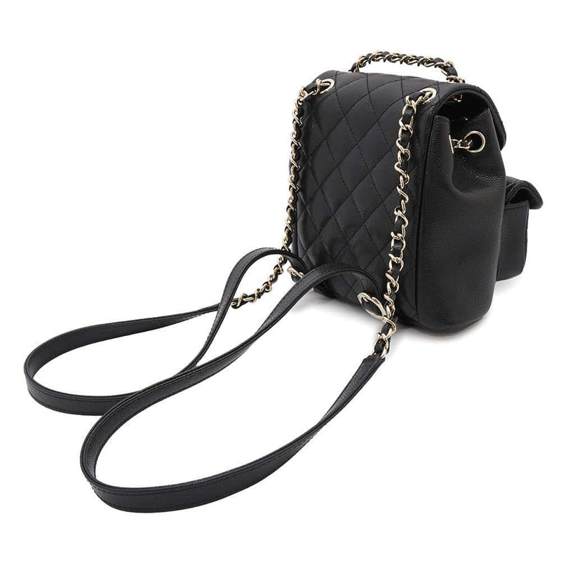 CHANEL Sac à Dos Matelassé CC Logo
