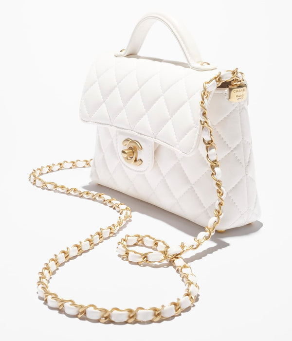 CHANEL PETIT SAC A RABAT AVEC POIGNE