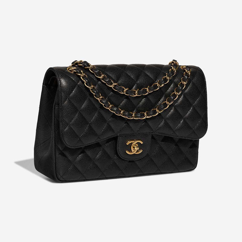 SAC CHANEL - Timeless Jumbo Caviar Noir Médium