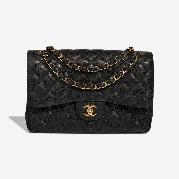SAC CHANEL - Timeless Jumbo Caviar Noir Médium