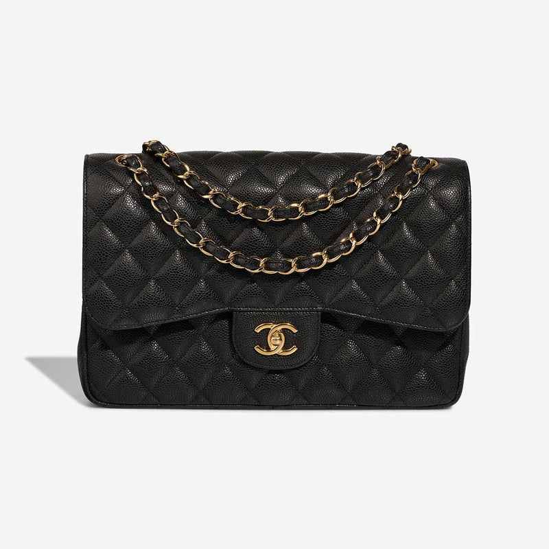 SAC CHANEL - Timeless Jumbo Caviar Noir Médium
