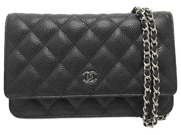 CHANEL - Wallet On Chain Caviar Noir