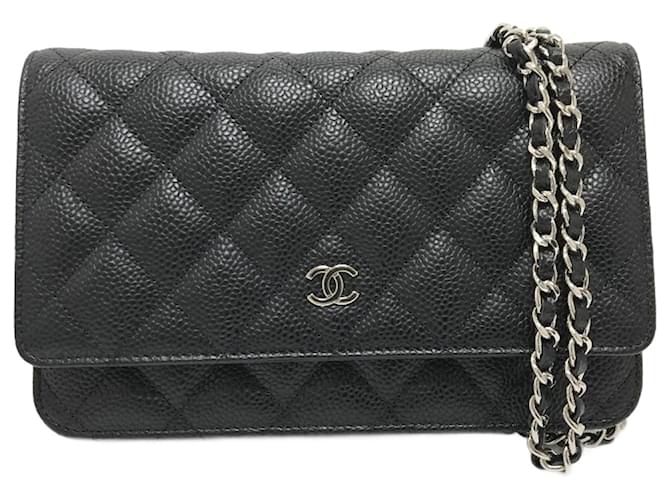 CHANEL - Wallet On Chain Caviar Noir