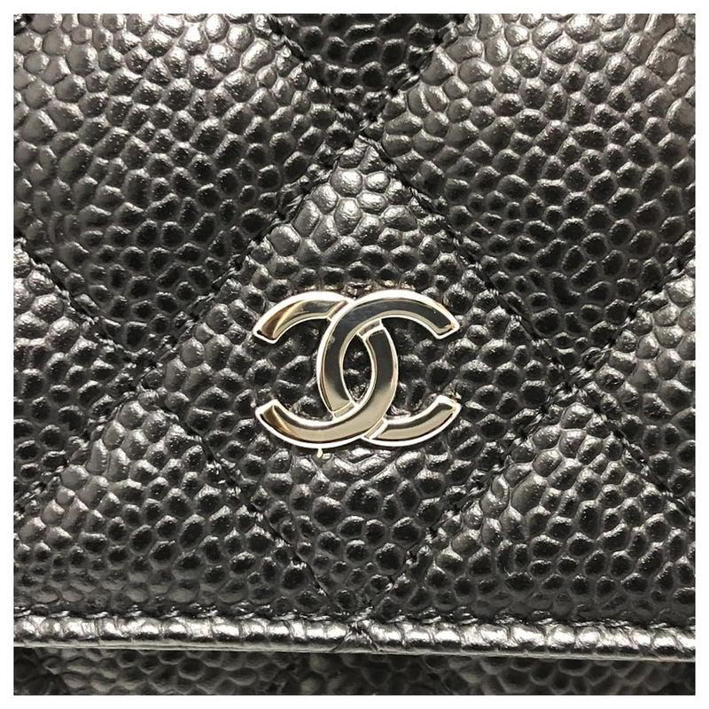 CHANEL - Wallet On Chain Caviar Noir